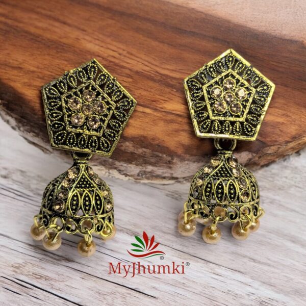 Oxidised Jhumka Earring For Women